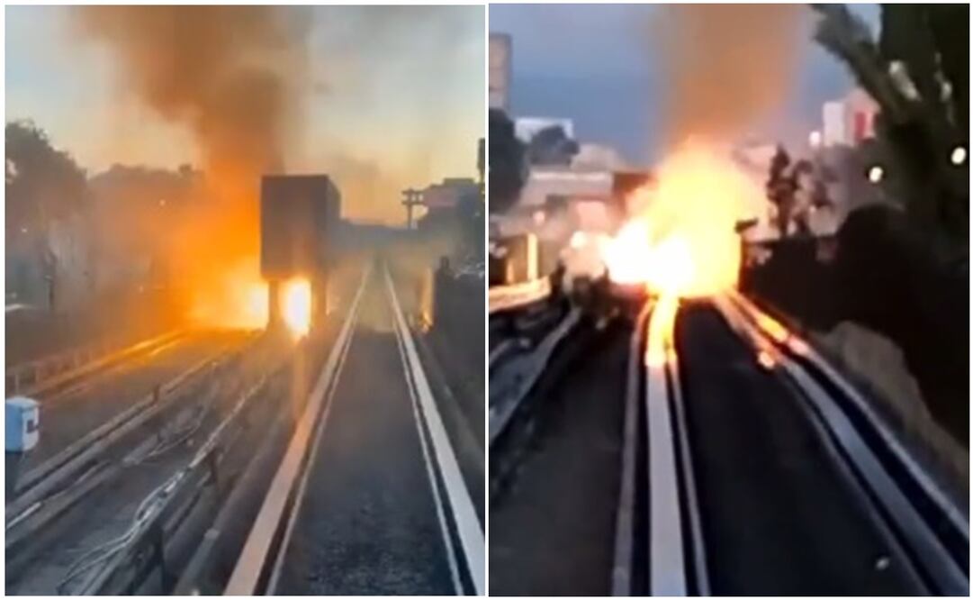 Usuarios fueron evacuados de los trenes. Foto: Especial