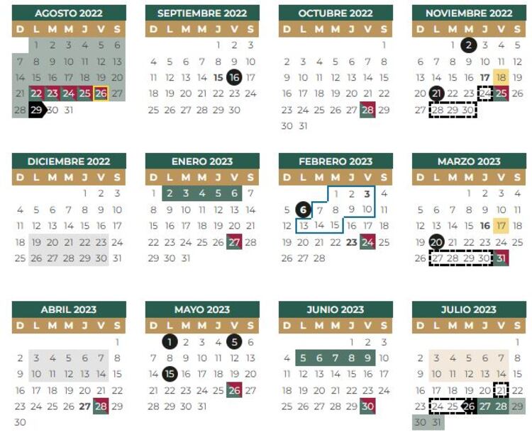 Calendario SEP 2022-2023