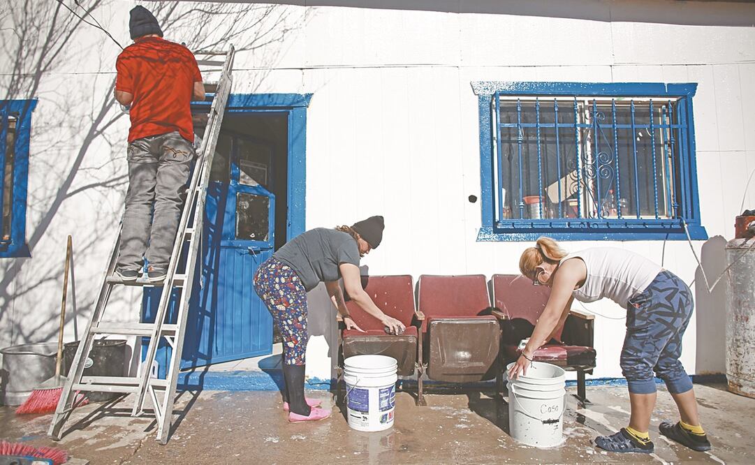 El albergue y comedor Pan de Vida, en Ciudad Juárez, Chihuahua, resguarda actualmente a 139 migrantes de Centro y Sudamérica. No ha registrado nuevos ingresos en las últimas semanas. Fotos: Christian Torres. EL UNIVERSAL