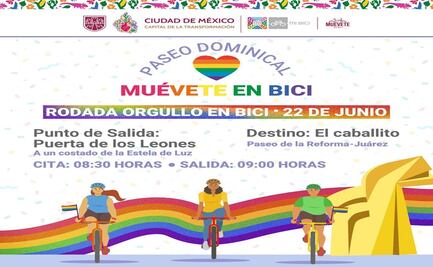 Mes del Orgullo 2025: Paseo en bici se pinta de colores; conoce la ruta para este domingo 21 de junio
