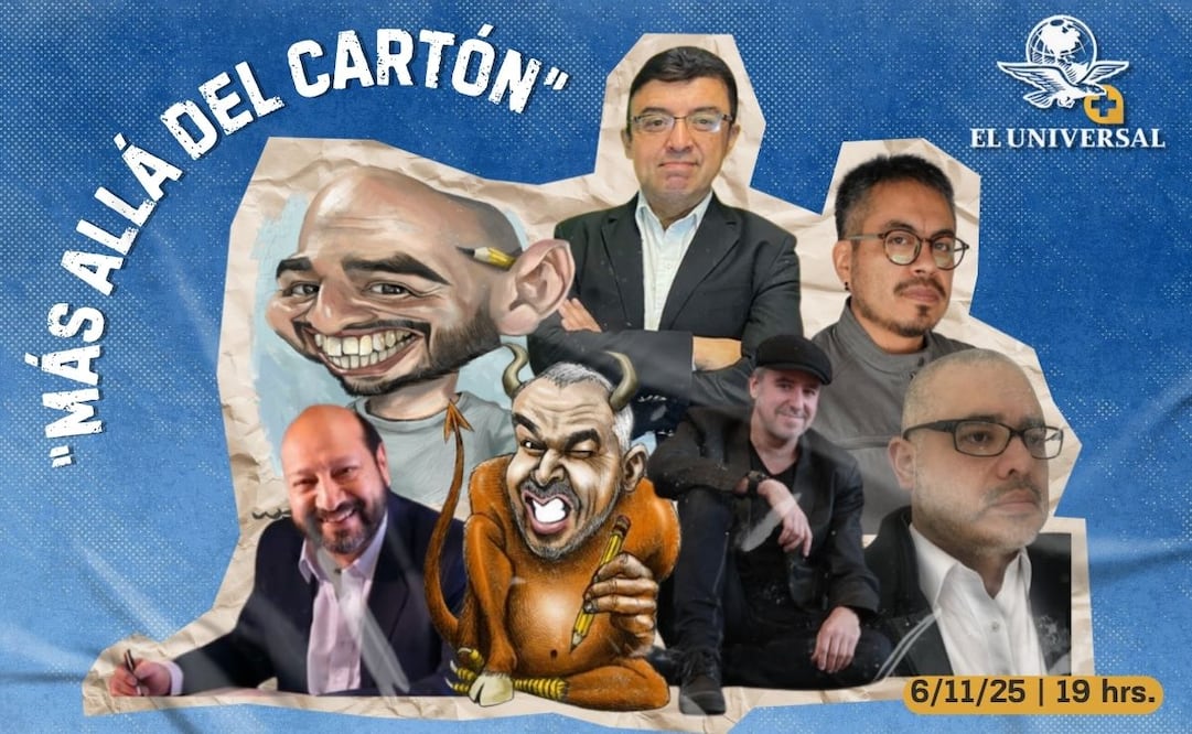 Durante la charla “Más allá del cartón”, los cartonistas Kemchs, Luy, Chelo, Boligán, Fer de Anda, Waldo y Galindo compartirán experiencias, recuerdos y su trayectoria a través de la caricatura política. | Imagen: especial.