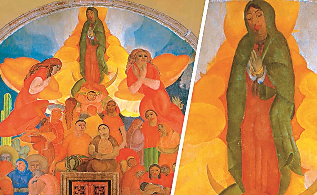 Representación alegórica de la tradicional veneración que se le rinde a la Guadalupana en México. Foto: Bob Schalkwijk