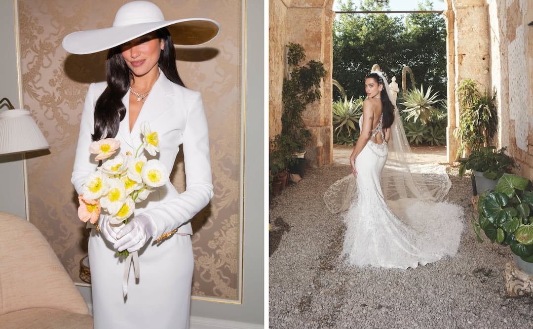 Estos fueron todos los vestidos que usó Dua Lipapara su boda. Foto: Instagram @dualipa