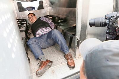 La postal del derrumbe