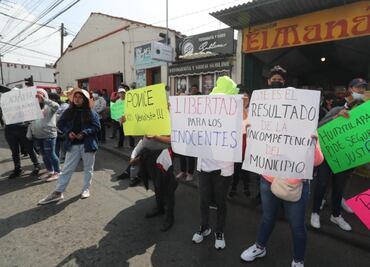 “¡Alto a la violencia e inseguridad", protestas pobladores de Lerma