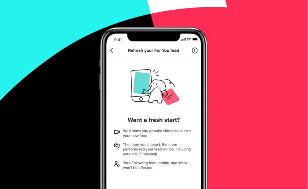 TikTok permitirá restablecer el feed para actualizar recomendaciones 