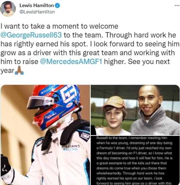 George Russell correrá con Mercedes-Benz en la Fórmula 1 para 2022