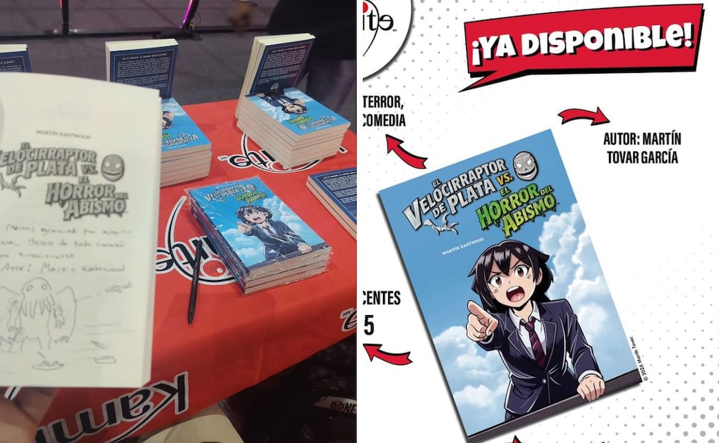 El creador de contenido Martin Eastwood presento su novela más reciente en la CCXP 2026. Fotos Especial