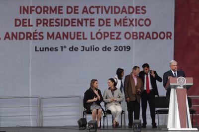 18 frases en el mensaje de AMLO en el zócalo capitalino