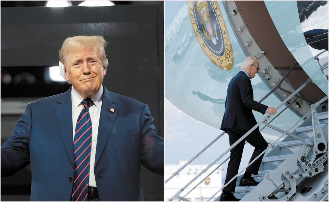 Por un lado, un Donald Trump fortalecido en la Convención Republicana; por el otro, el presidente Joe Biden, quien resultó contagiado por Covid-19. Foto: Susan Walsh | AP