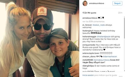 Anna Kournikova y Enrique Iglesias se dejan ver juntos