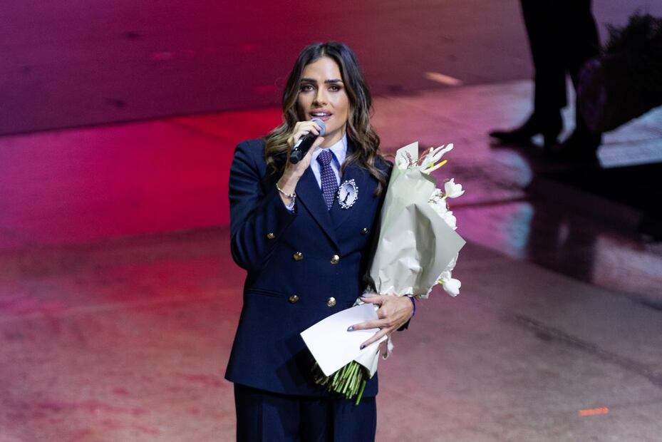 Alessandra Rojo de la Vega pidió un minuto de silencio por Carlos Manzo y otros alcaldes asesinados. (Foto: Hugo Salvador/ EL UNIVERSAL)