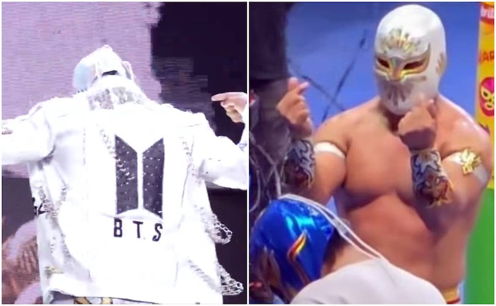 Místico se suma a la euforia por BTS durante la visita de la banda a la Arena México.