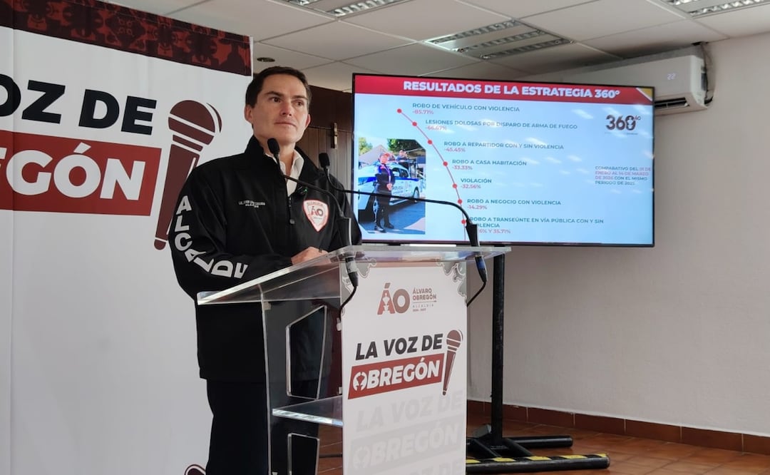 Delitos bajan en Álvaro Obregón; reportan reducción de hasta 85.7% en robos y homicidios. Foto: Especial
