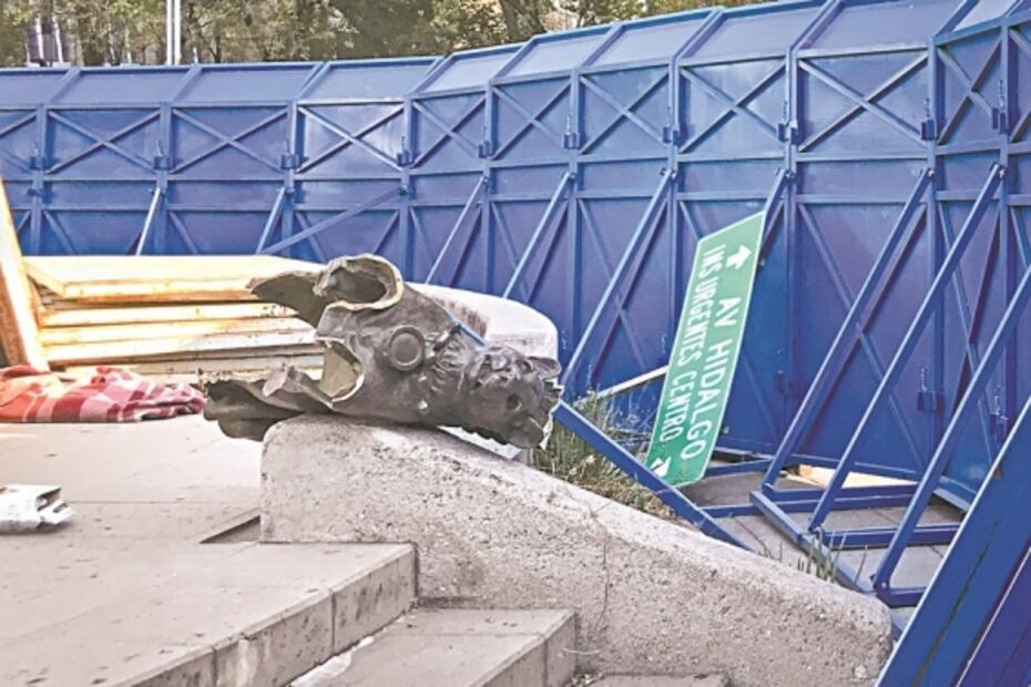 Vandalismo, otra vez en esculturas de Paseo de la Reforma