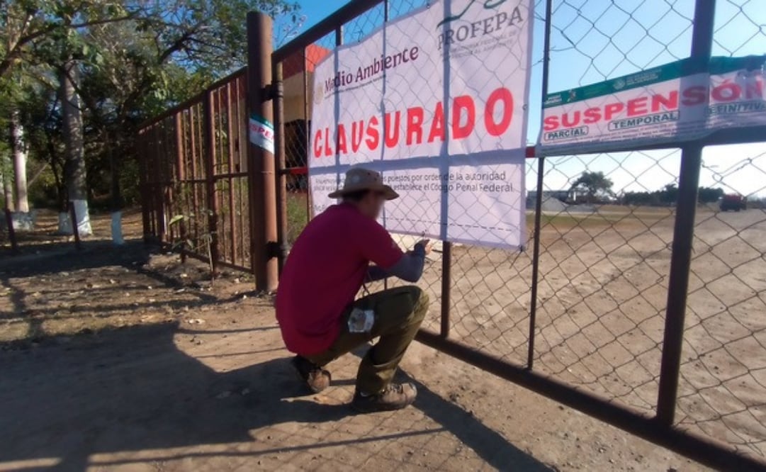 Centro Ébano para el Tratamiento y Confinamiento de Residuos de Manejo Especial, ubicado en el municipio de Ébano, San Luis Potosí. Foto: Profepa