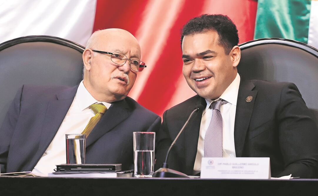 Desde Palacio Nacional se eligió a David Colmenares (izq.) por ser incondicional al Presidente, asegura diputado. Foto: Berenice Gregoso/ EL UNIVERSAL..