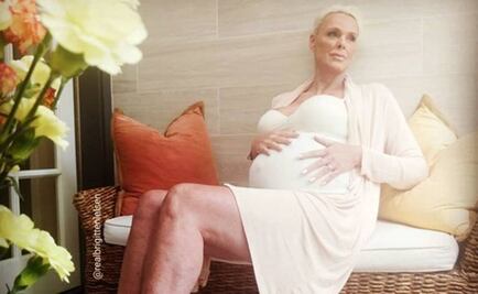 La actriz Brigitte Nielsen presume embarazo a los 54 años