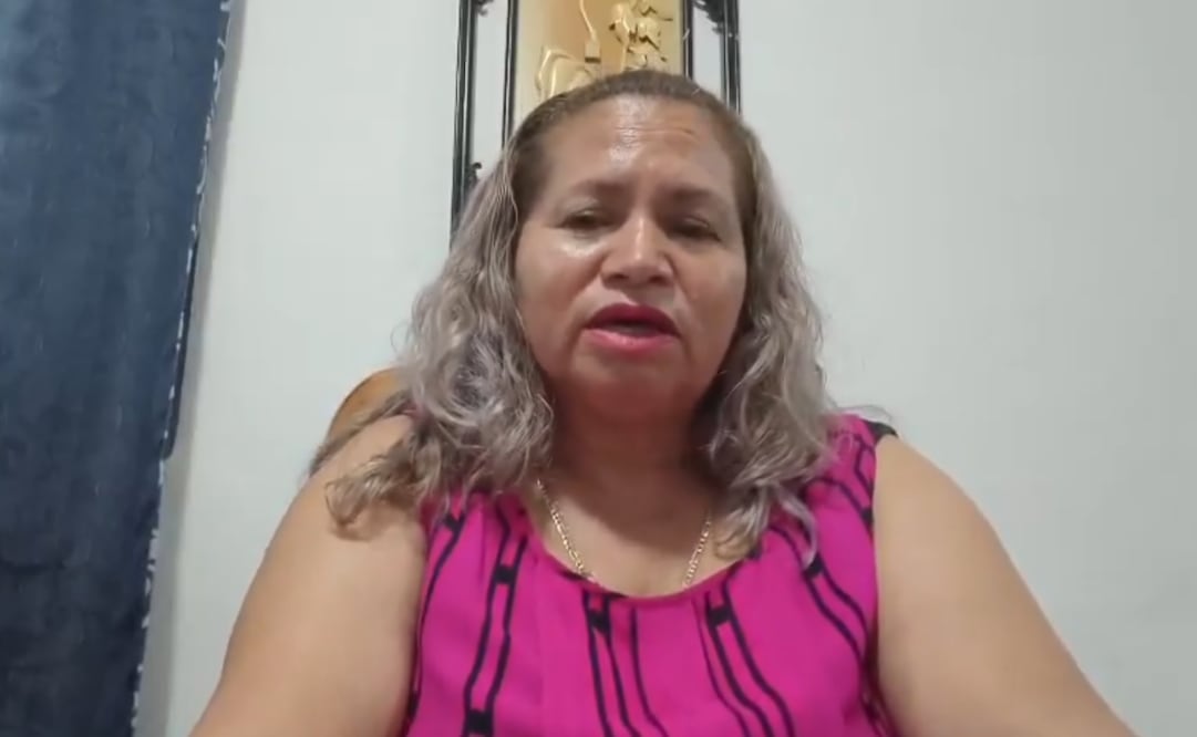 Ceci Flores, líder del colectivo Madres Buscadoras de Sonora. Foto: captura de pantalla