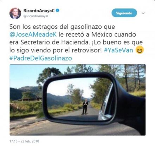 Cruzan burlas Meade y Anaya en Twitter