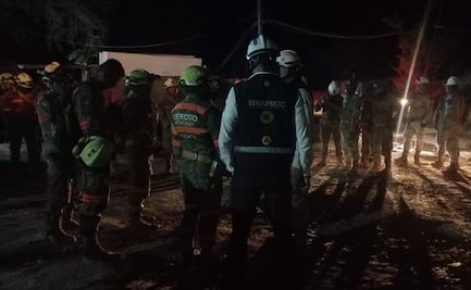 Rocha Moya afirma que rescate en mina de El Rosario continúa sin pausa; buscan a tres mineros atrapados