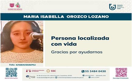 Localizan con vida a joven reportada como desaparecida en Tlalpan