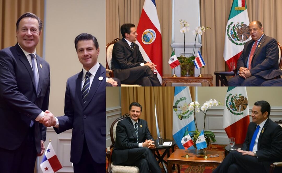 Peña Nieto se reúne con presidentes de Costa Rica, Guatemala y Panamá