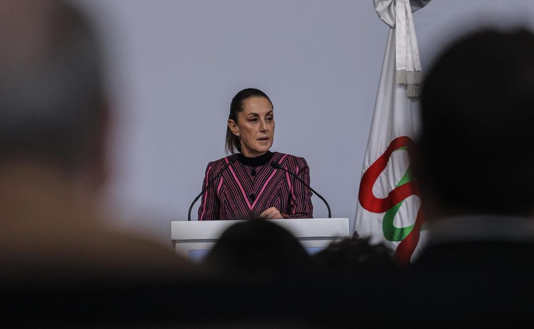 La presidenta Claudia Sheinbaum asistió a la Convención Nacional de Radio y Televisión organizada por la Cámara Nacional de la Industria de la Radio y Televisión en el Hotel Camino Real Polanco este miércoles 12 de noviembre de 2025. Foto: Gabriel Pano/ EL UNIVERSAL