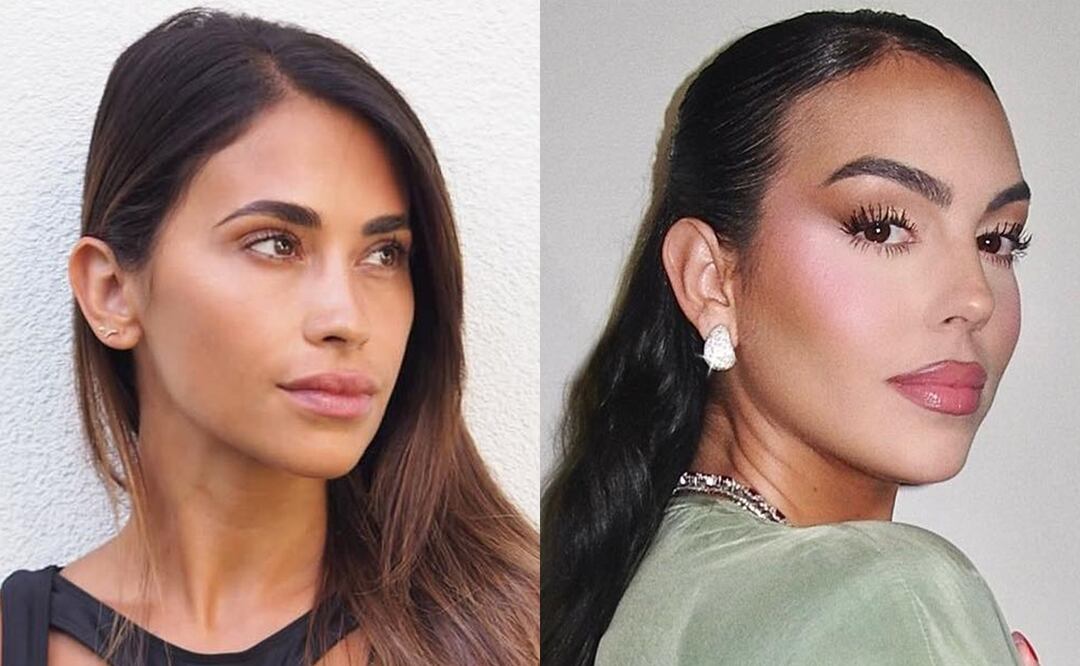 Antonella Roccuzzo y Georgina Rodríguez. Fuente: Producción El Universal