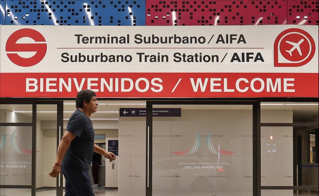 Trabajos de construcción del Suburbano-AIFA, el 22 de febrero de 2025. Foto: Luis Camacho/EL UNIVERSAL