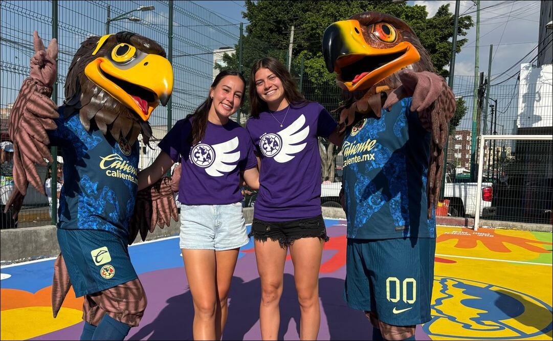 América se unió con la Alcaldía Cuauhtémoc para restaurar una cancha más en CDMX; “Un espacio menos para la delincuencia” / FOTO: Saúl Cano - EL UNIVERSAL