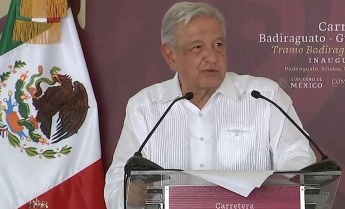 AMLO en Badiraguato / Captuar de pantalla
