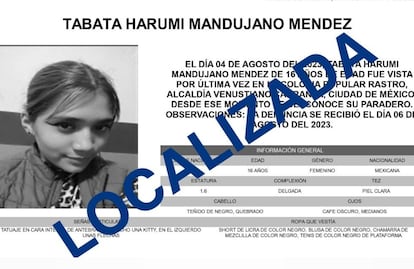 Localizan con vida a Tabata Harumi, menor desaparecida en la Venustiano Carranza