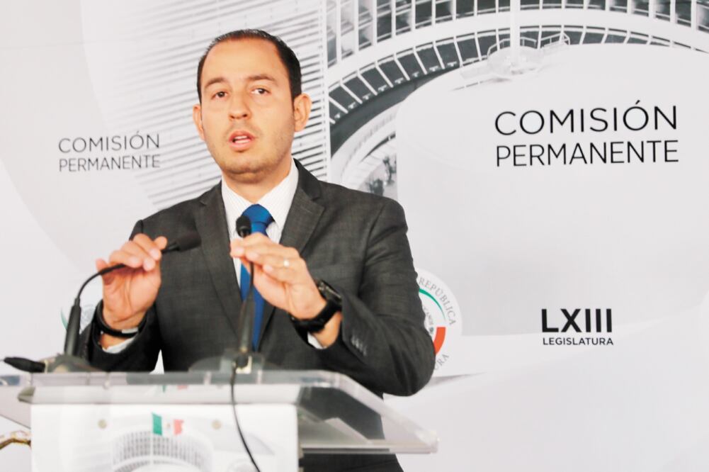 Sin planteamiento. Marko Cortés dijo que con la cancelación del aeropuerto en Texcoco el país perdió 160 mil millones de pesos. (ARCHIVO EL UNIVERSAL)