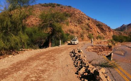 Restablecen comunicación en zonas afectadas por lluvia en Sonora