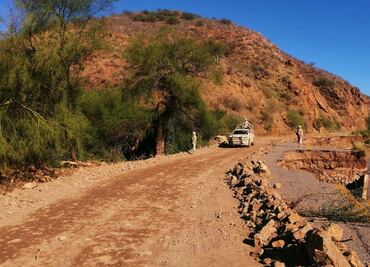 Restablecen comunicación en zonas afectadas por lluvia en Sonora