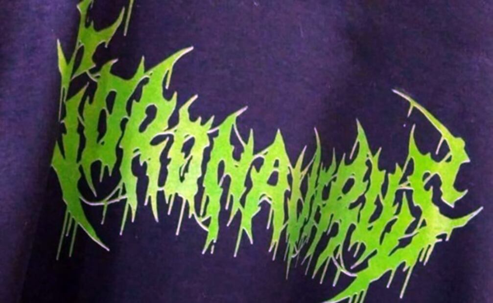 “Adquiérela antes de que te mate”: llega la playera del coronavirus tour al estilo death metal