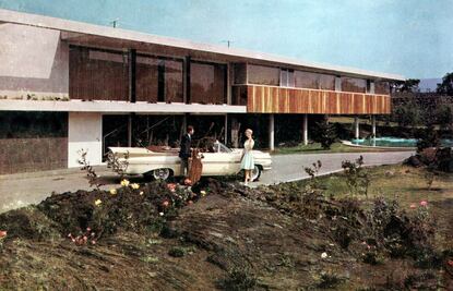 Las famosas casas con cimientos de lava volcánica