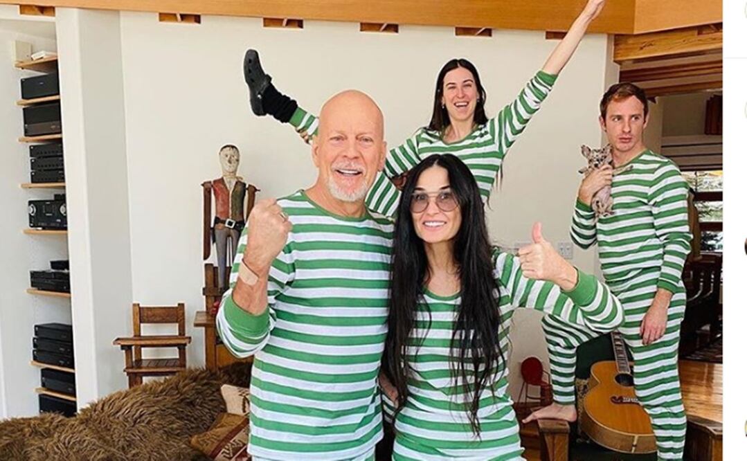 Bruce Willis y Demi Moore. Foto: Captura Instagram
