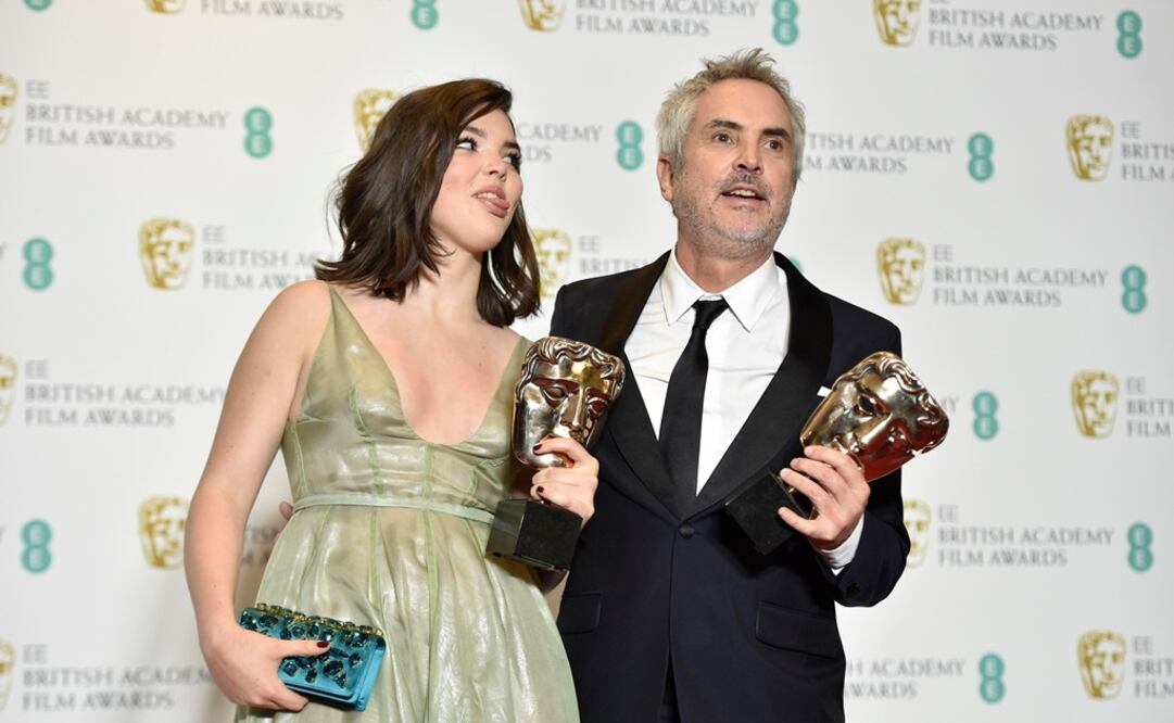 Alfonso Cuarón y su hija Tessa. Foto: EFE 