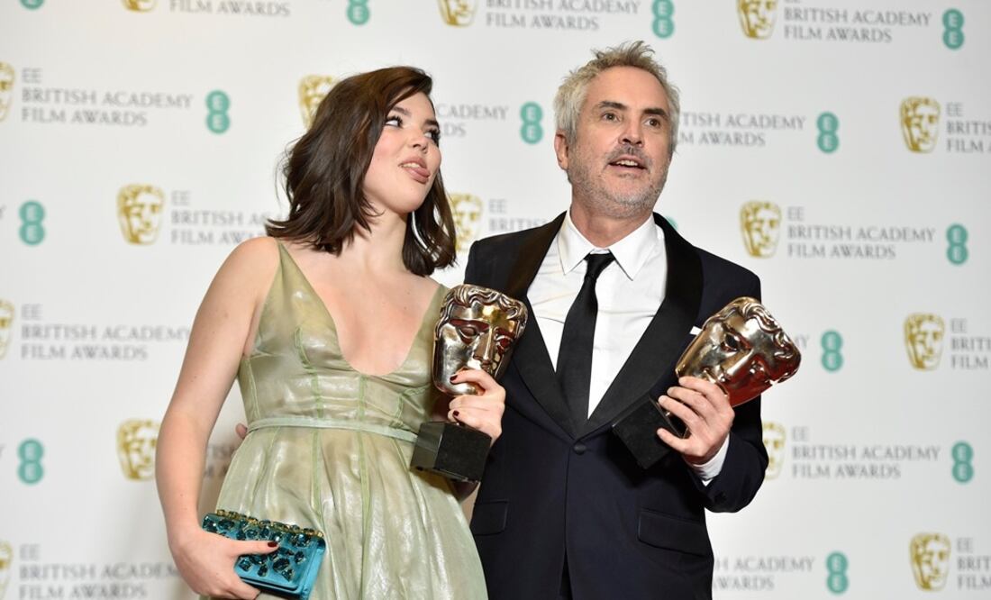 Alfonso Cuarón y su hija Tessa. Foto: EFE