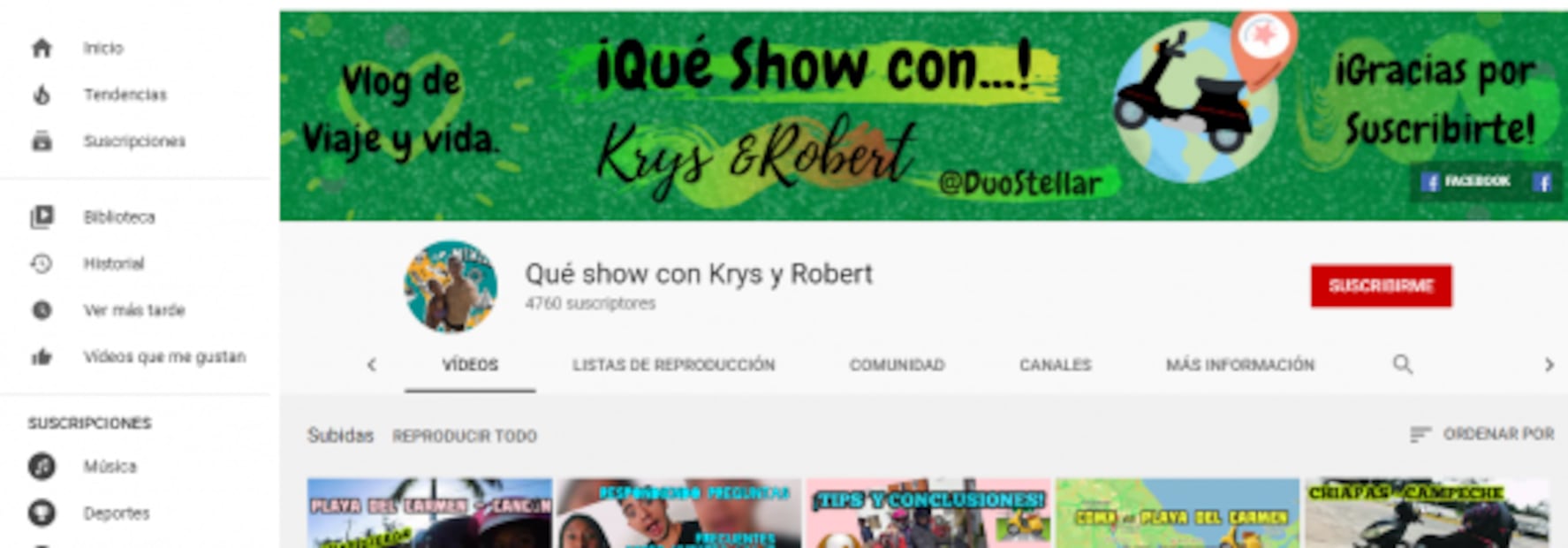 La pareja que viaja en motoneta por México con su perro