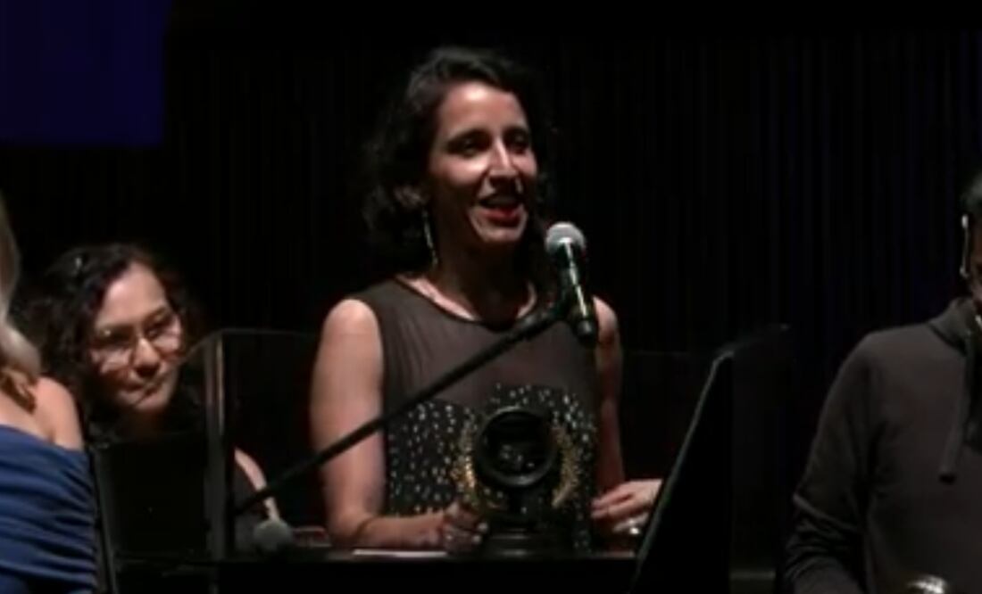 Claudia Becerril por documental “La frontera invisible” Foto: Especial