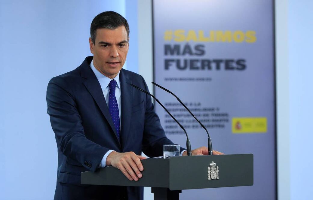 El jefe del gobierno español, Pedro Sánchez. Foto: EFE