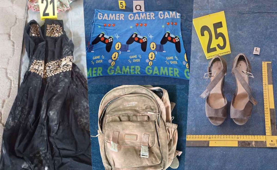 Objetos encontrados en el Rancho Izaguirre / Foto: Fiscalía Jalisco