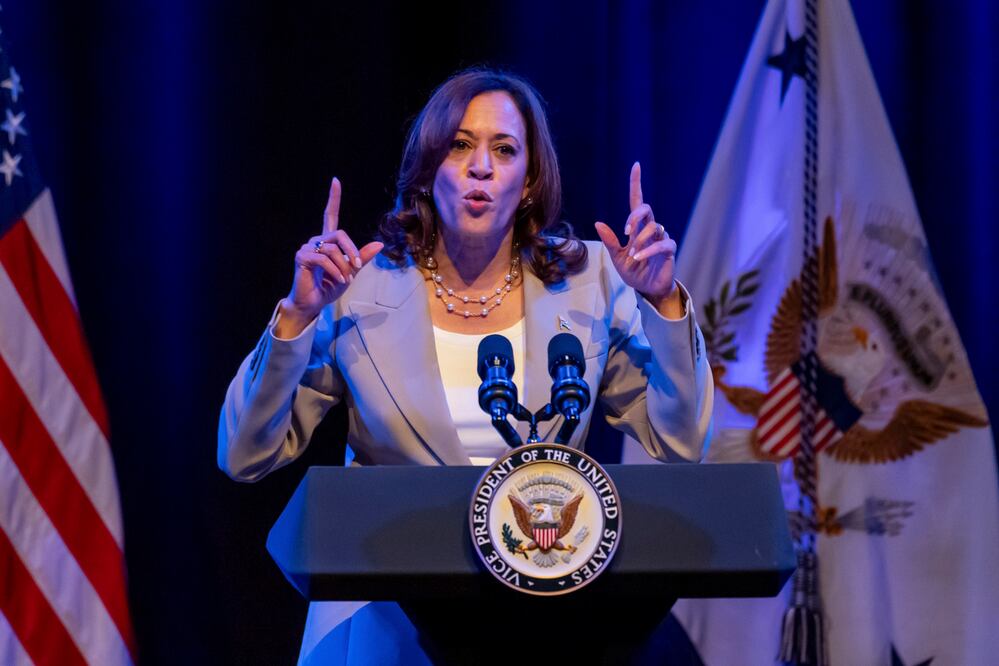 Kamala Harris, candidata del partido demócrata a la presidencia de Estados Unidos. Foto: AP