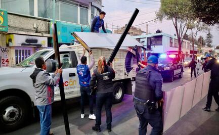 Coyoacán recupera espacios públicos cerca de CU; retiran objetos y refrigeradores con conexión irregular