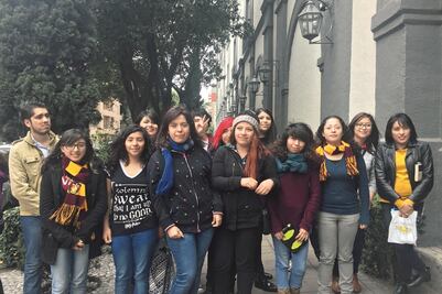 Fans de Radcliffe y McAvoy, a pesar del frío