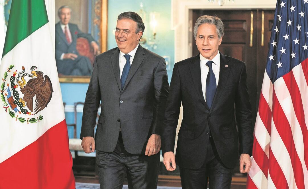 El canciller Marcelo Ebrard acudiría al Congreso a informar sobre acuerdos con Antony Blinken. Foto: AFP.