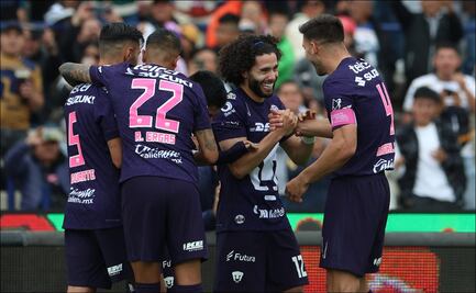 Pumas aplasta al Atlético de San Luis con doblete del 'Chino' Huerta y gol de 'Memote' Martínez